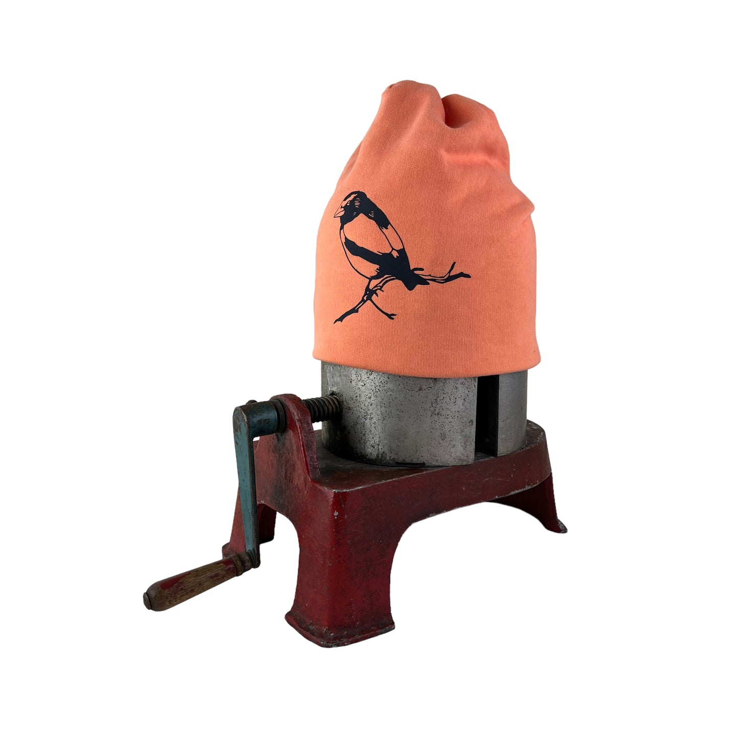 Finch Slouchy Bird Toque Hat Apricot Orange