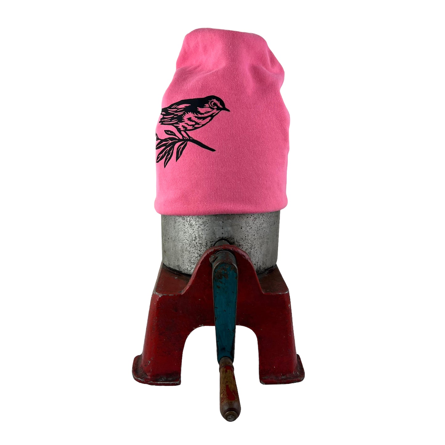 Warbler Slouchy Bird Toque Hat Pink
