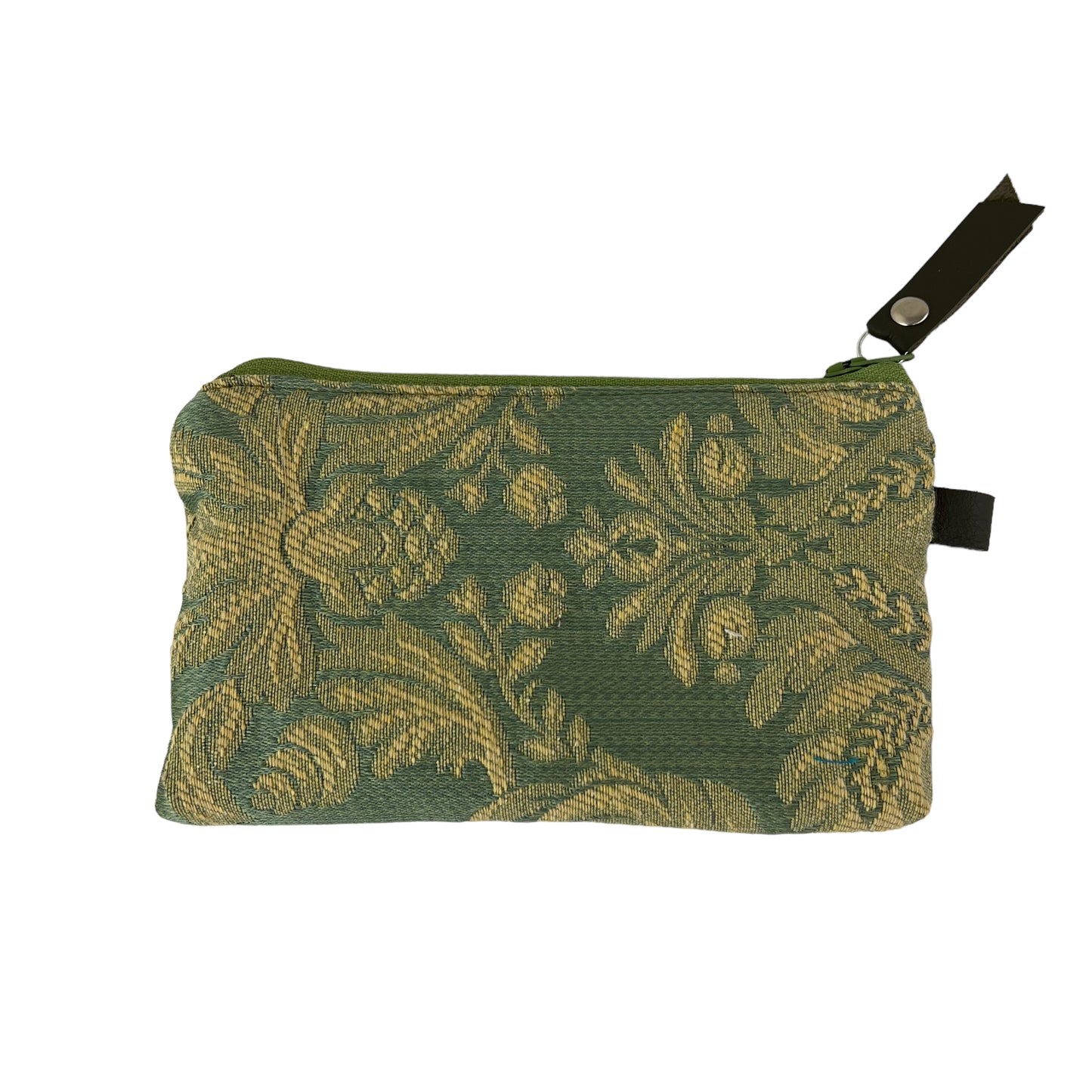 Green Patchwork TapestryZipper Card Wallet