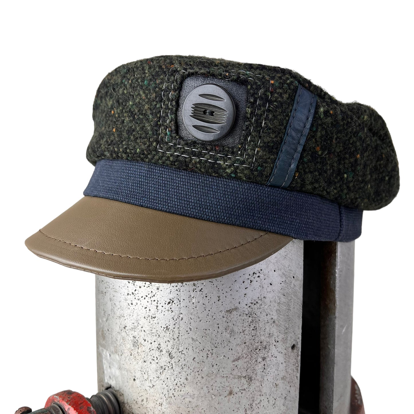 Dark Green Abbey Road Wool Cap - Large