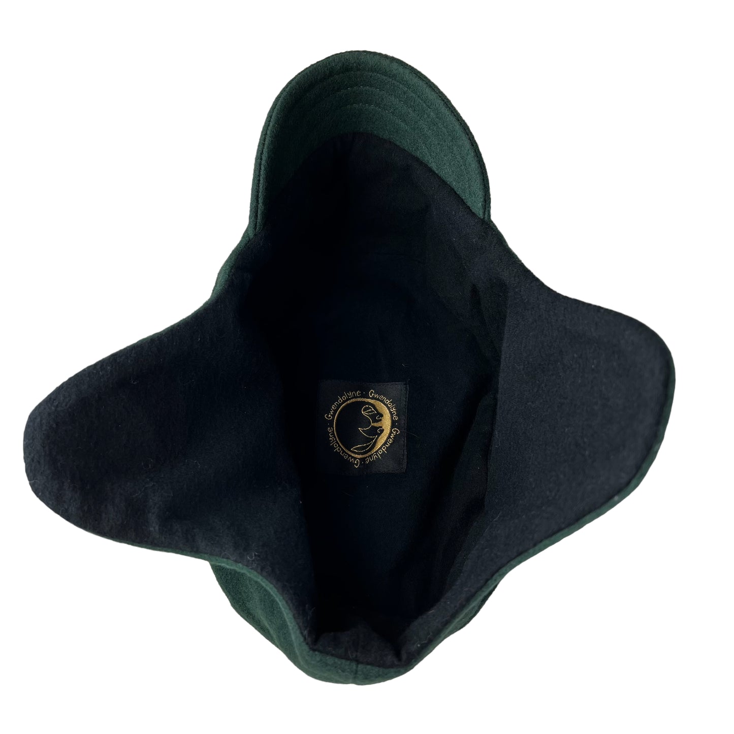 Green Amelia Wool Ear Flap Helmet Hat - X Large
