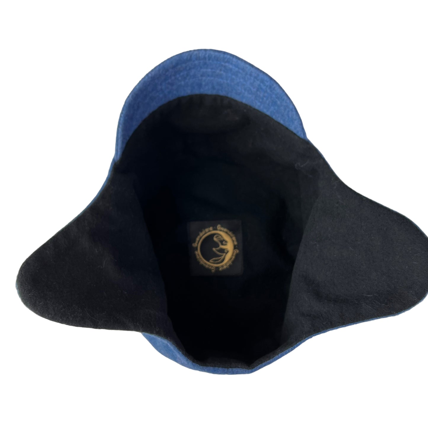 Blue Amelia Wool Ear Flap Helmet Hat - Small