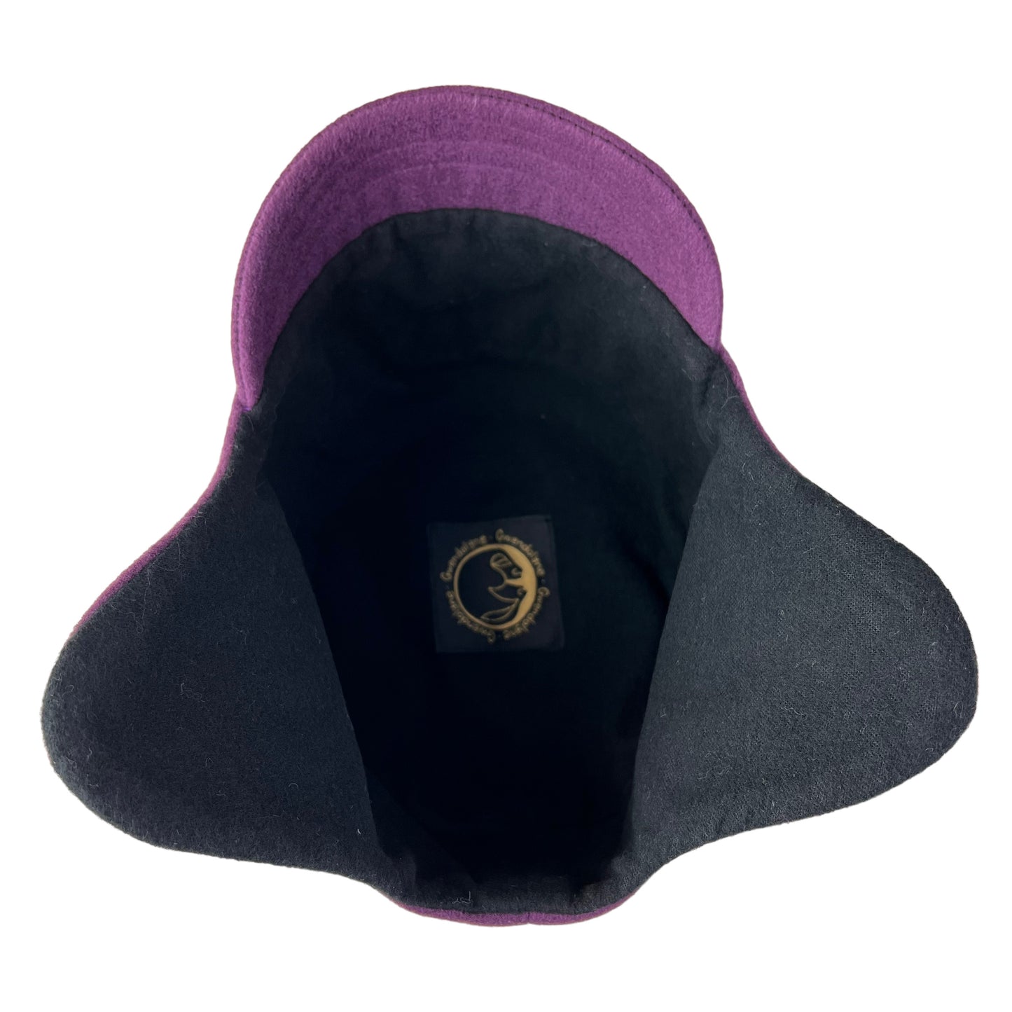 Purple Amelia Wool Ear Flap Helmet Hat - Small