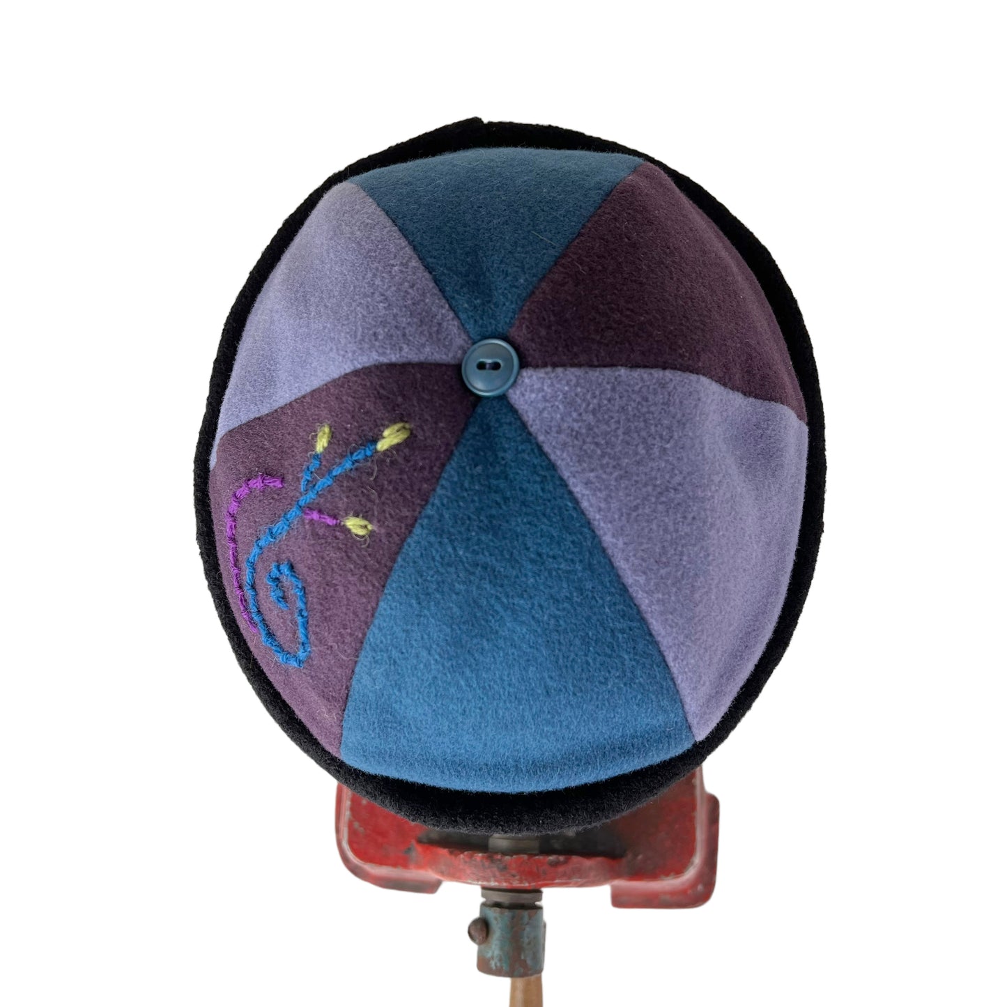 Aqua Plum Blue Beanie Wool Slouchy Toque - Medium