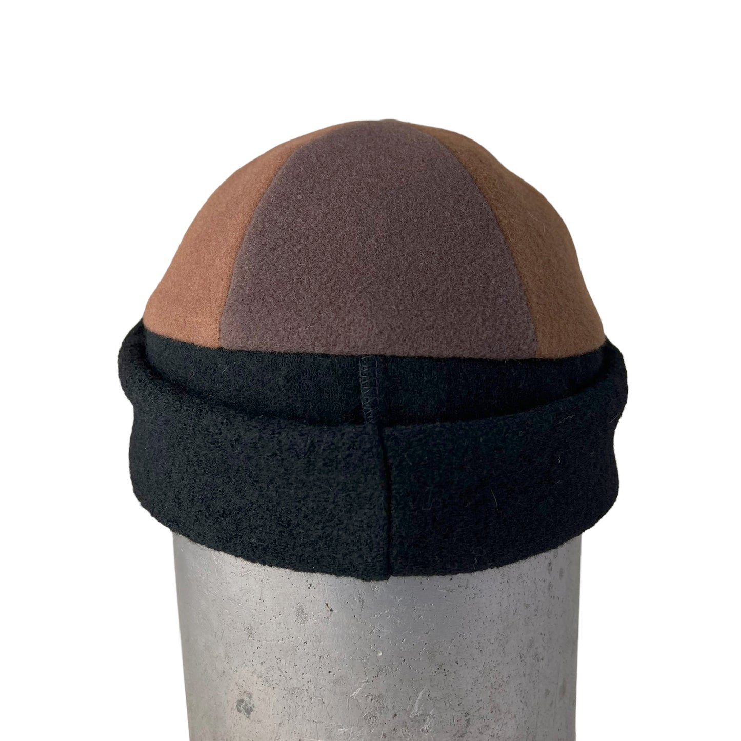 Beanie Wool Cap Slouchy Toque Large Brown Beige Black