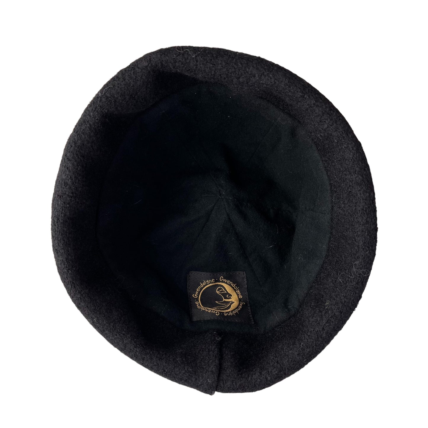 Blue Black Beanie Wool Cap Slouchy Toque - Large