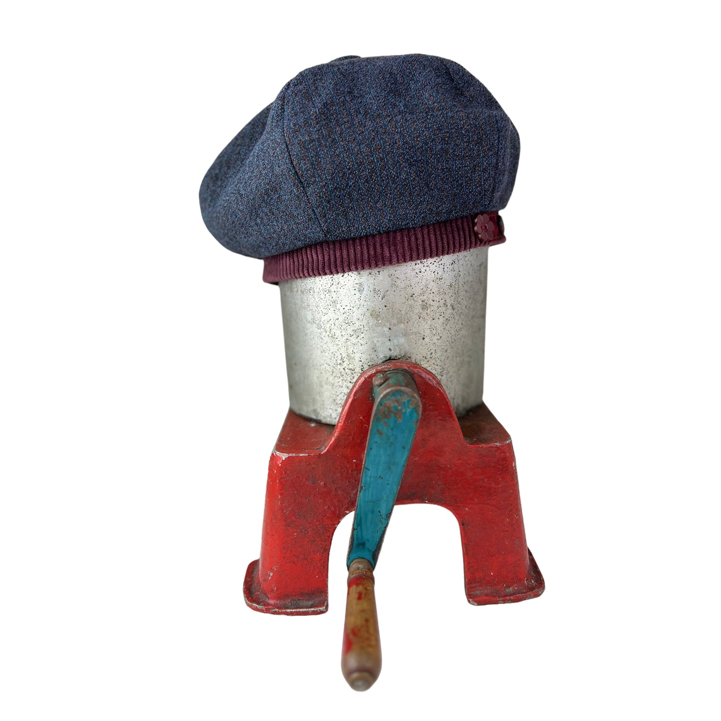 Bella Beret Wool Tam Large Blue