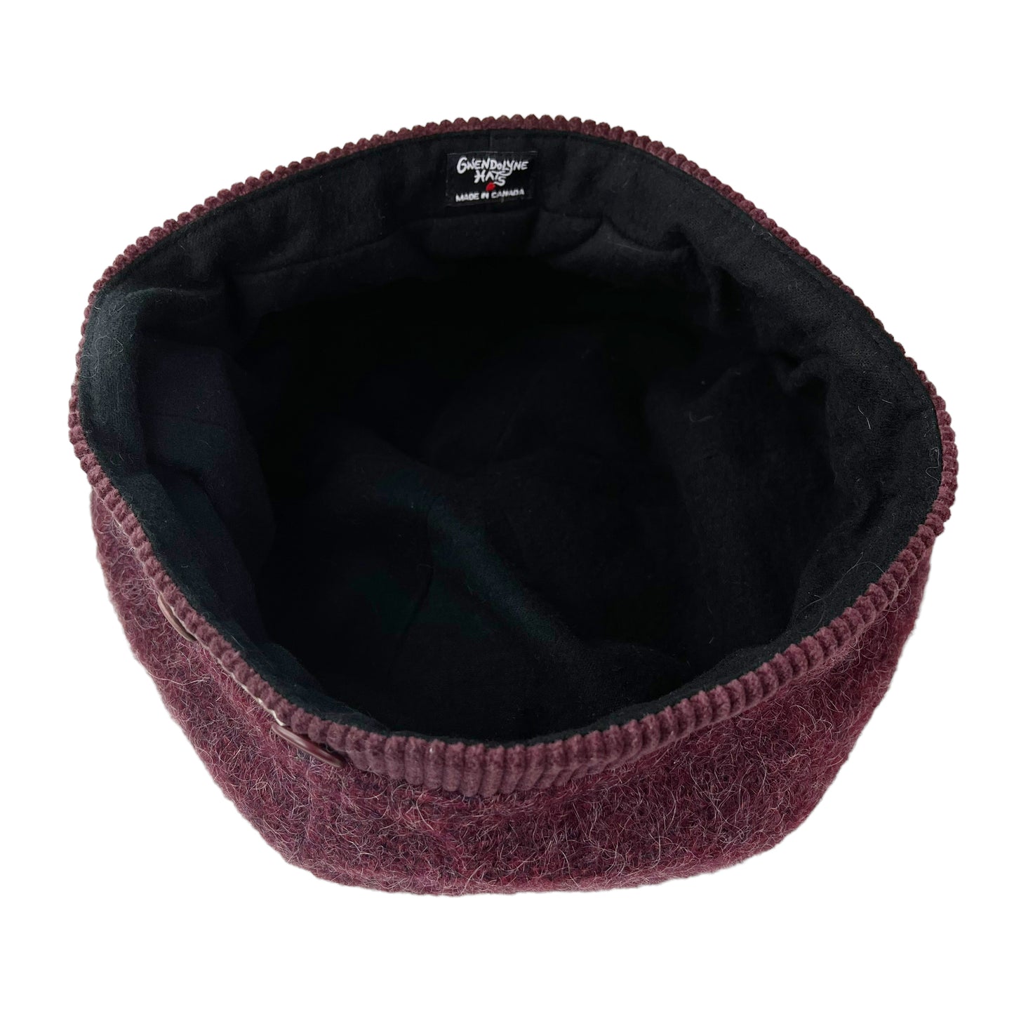 Bella Beret Wool Tam Large Wine Mohair
