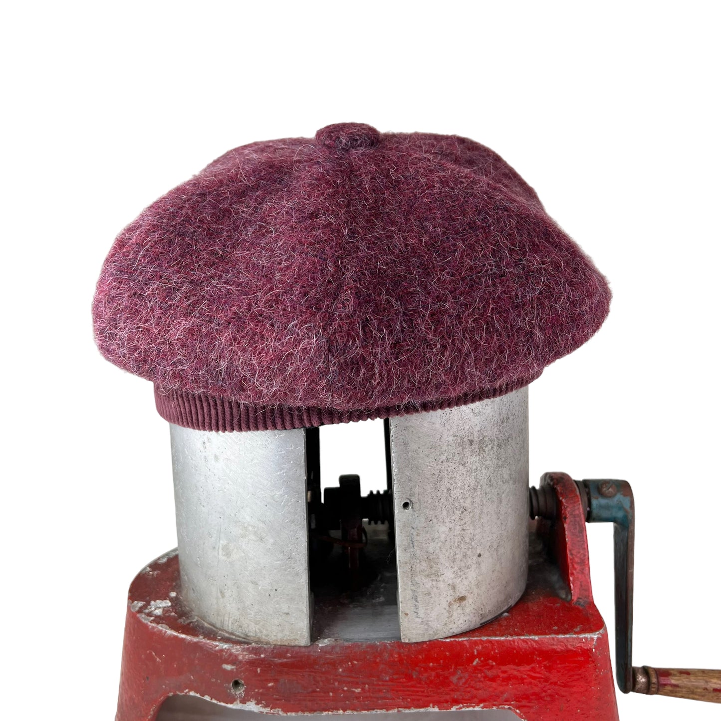 Bella Beret Wool Tam Large Wine Mohair