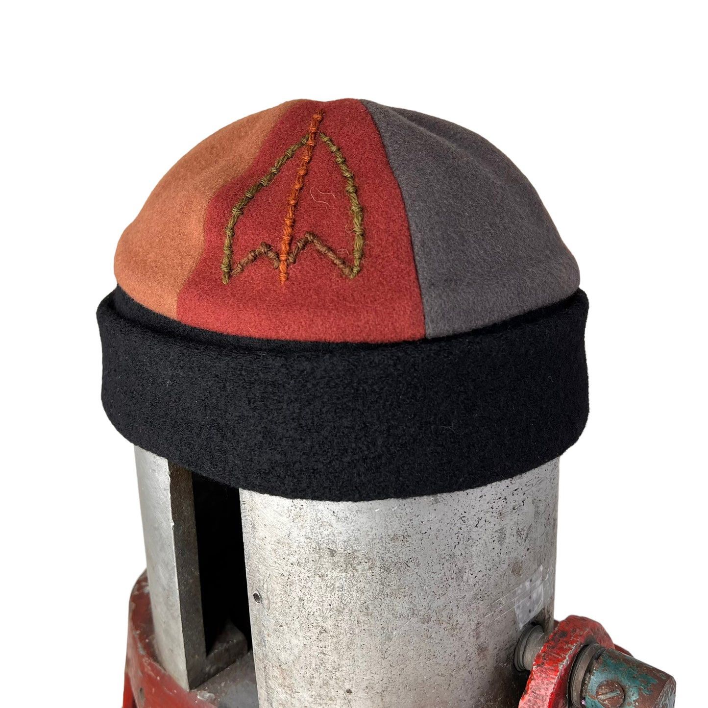 Beanie Wool Slouchy Toque X Large Brown Black