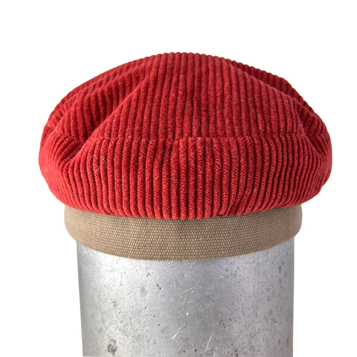 Rust Red Cordy Peak Cap Size Large