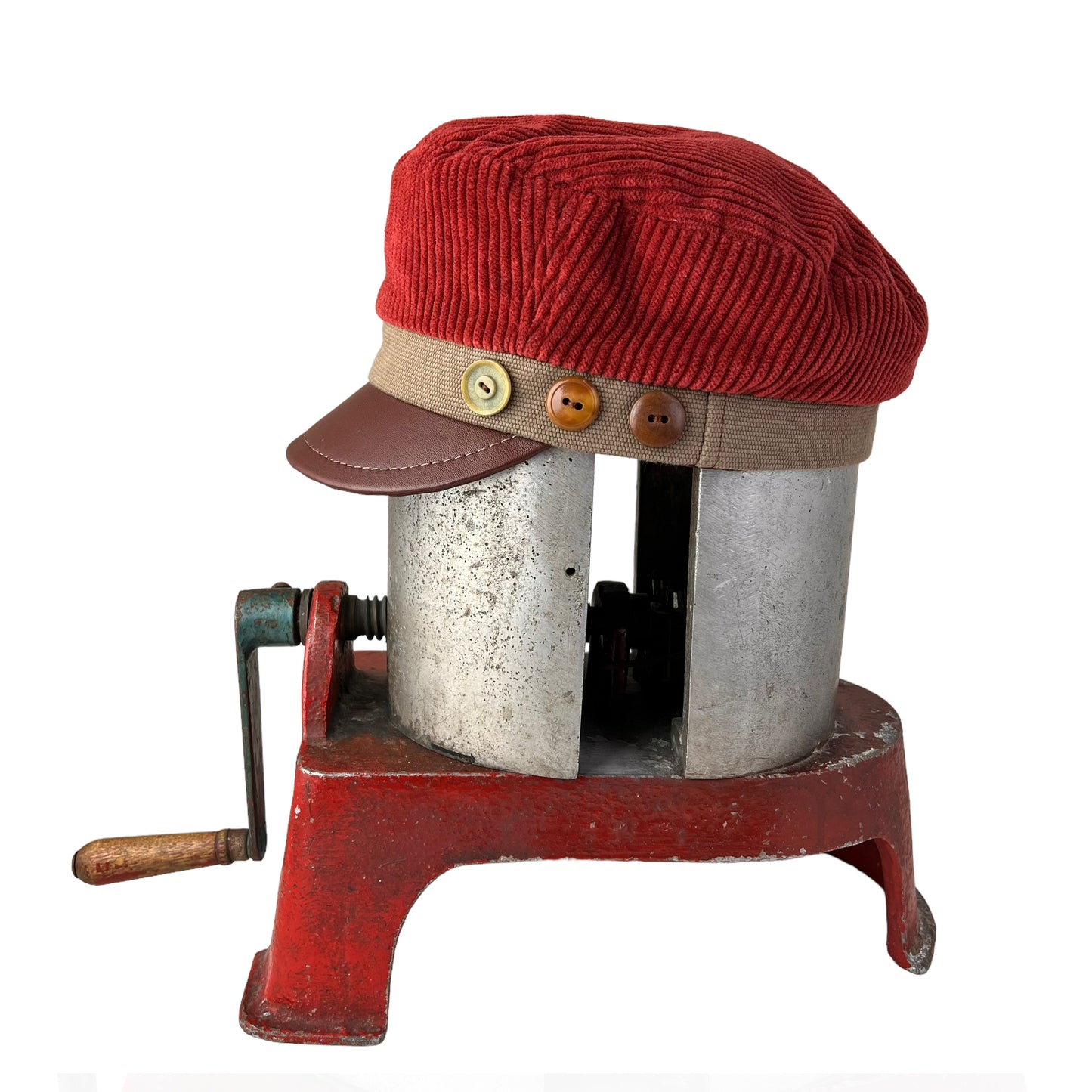 Rust Red Cordy Peak Cap Size Large