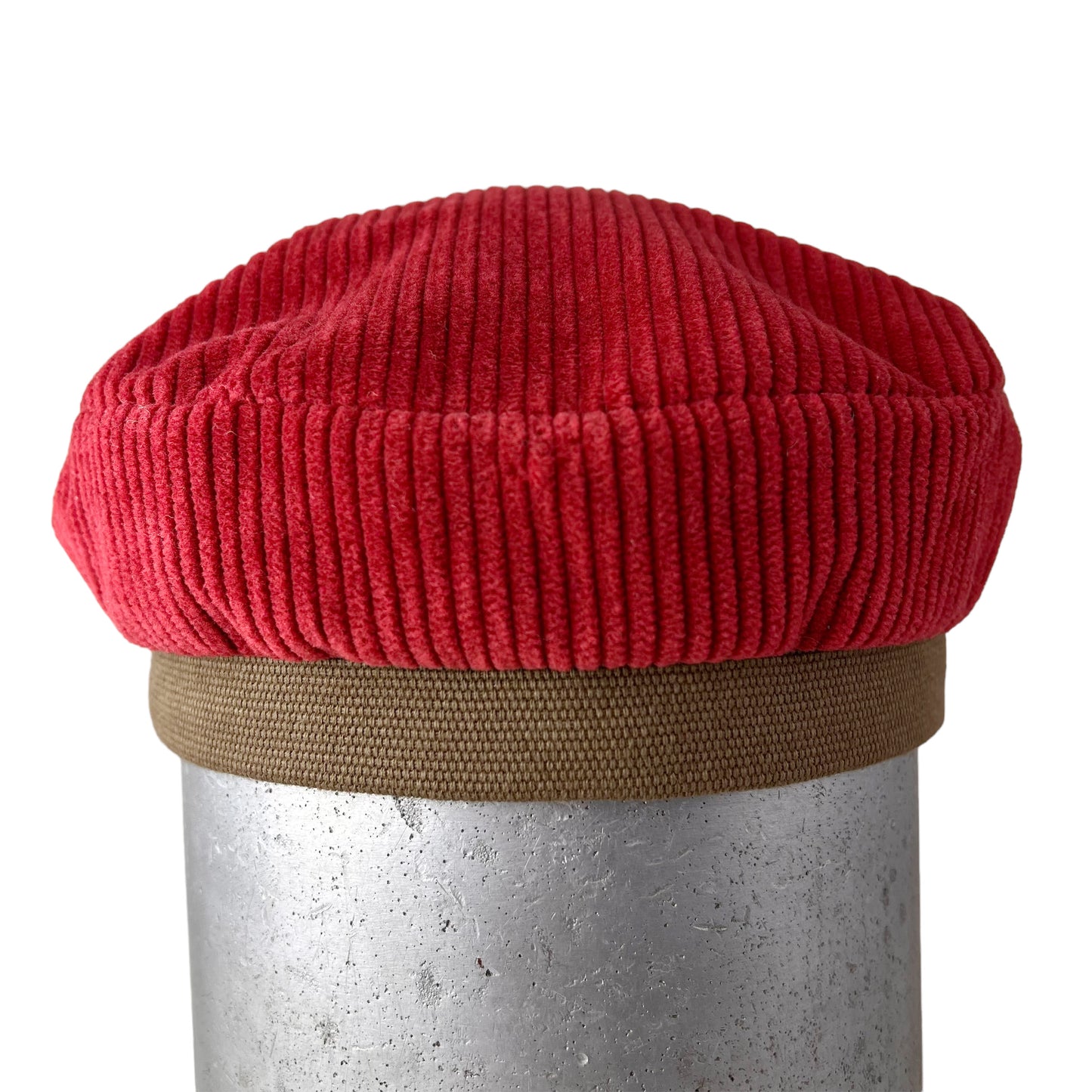 Red Brown Cordy Peak Cap Size Medium
