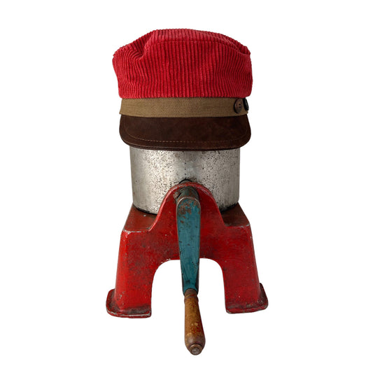 Red Brown Cordy Peak Cap Size Medium