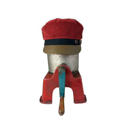Rust Red Cordy Peak Cap Size Small