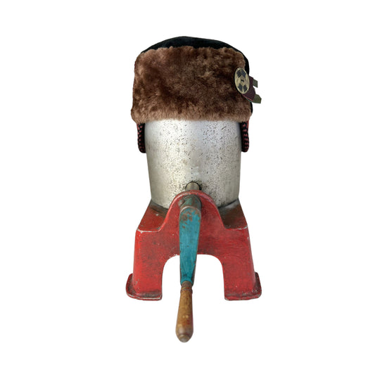 Fur Patchwork Ear Flap X Small Helmet Hat