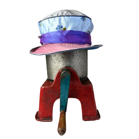 Garden Tea Evening Silk Hat Small Light Blue