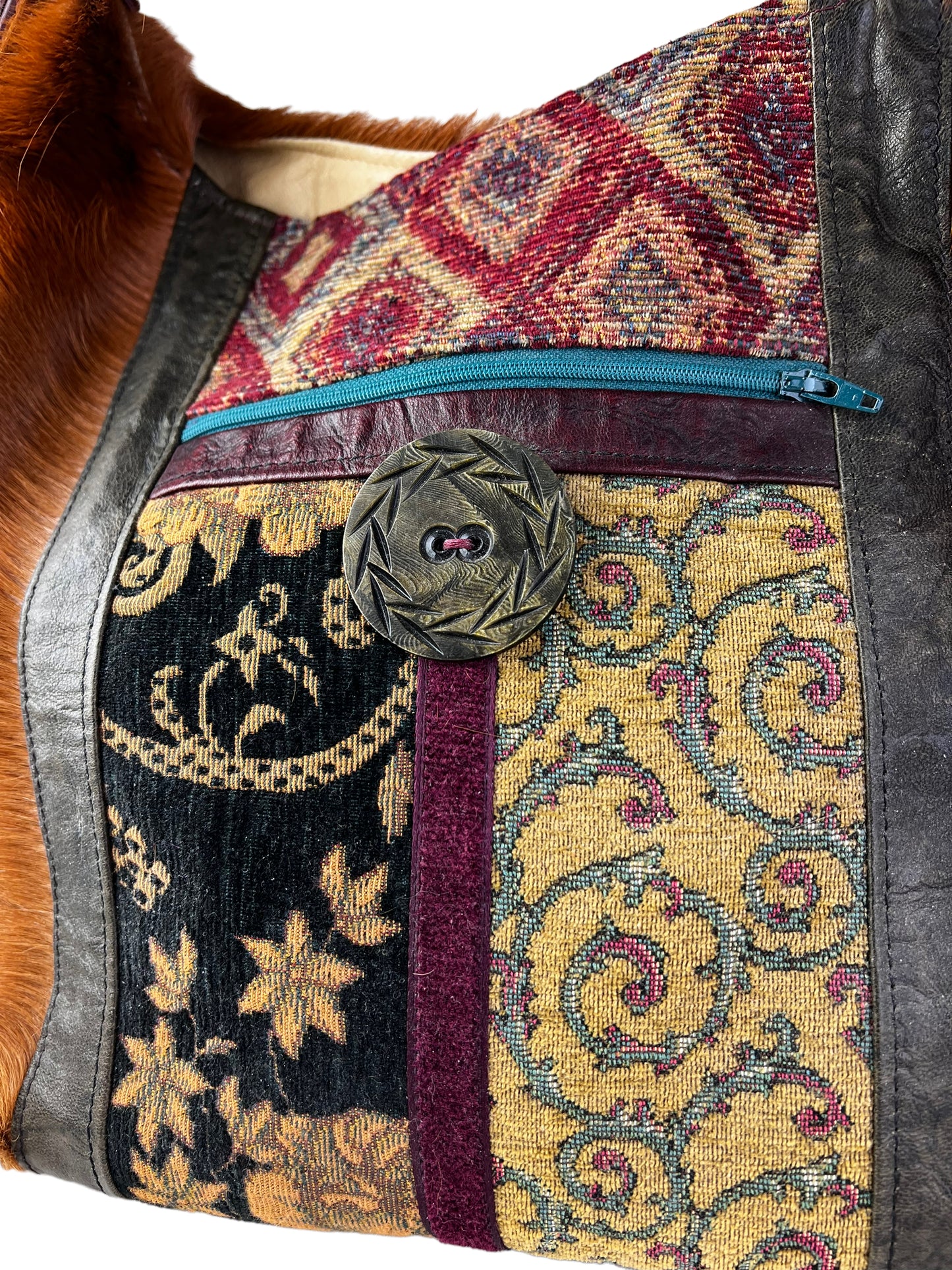Genghis Khan Leather Shoulder Bag