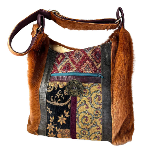 Genghis Khan Leather Shoulder Bag