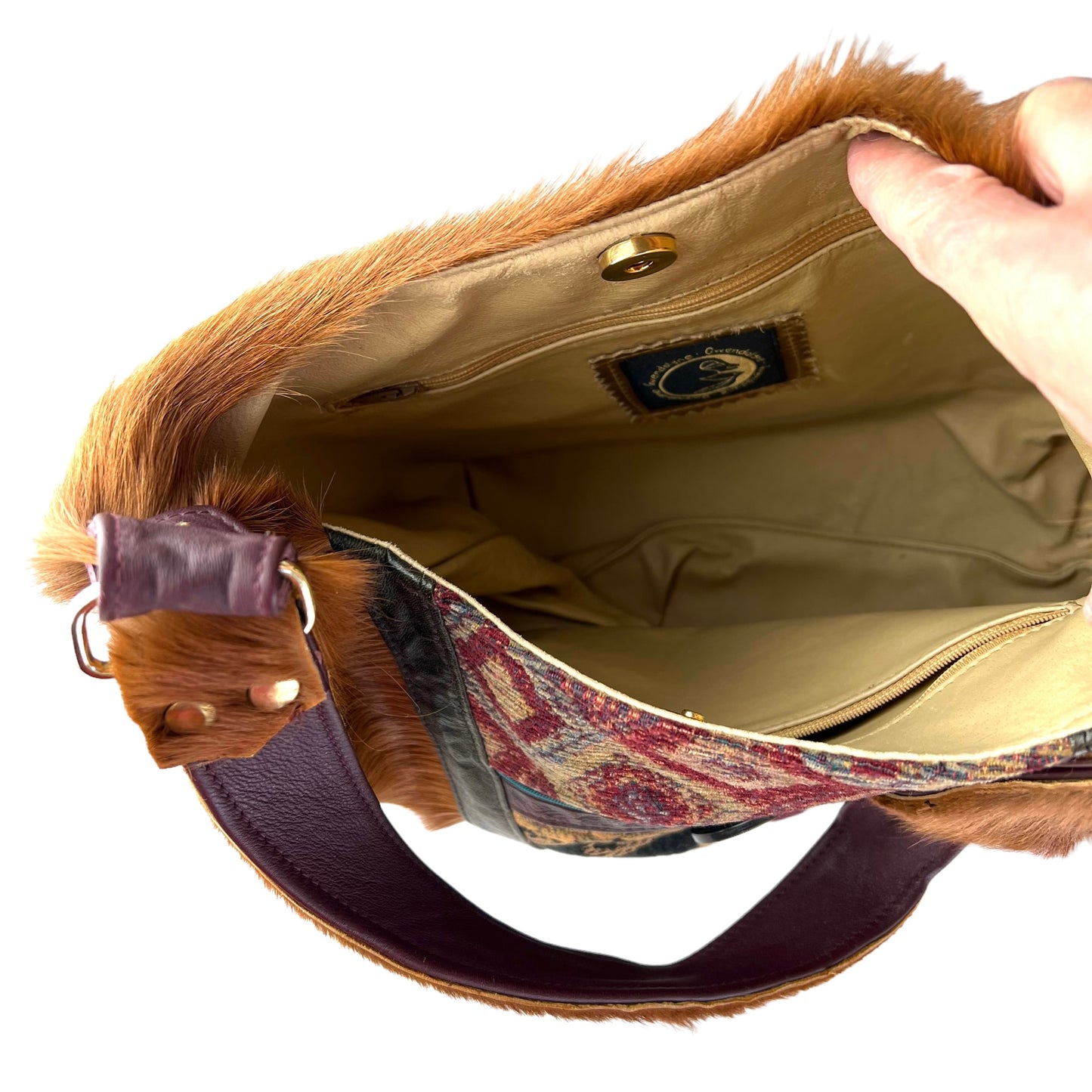 Genghis Khan Leather Shoulder Bag