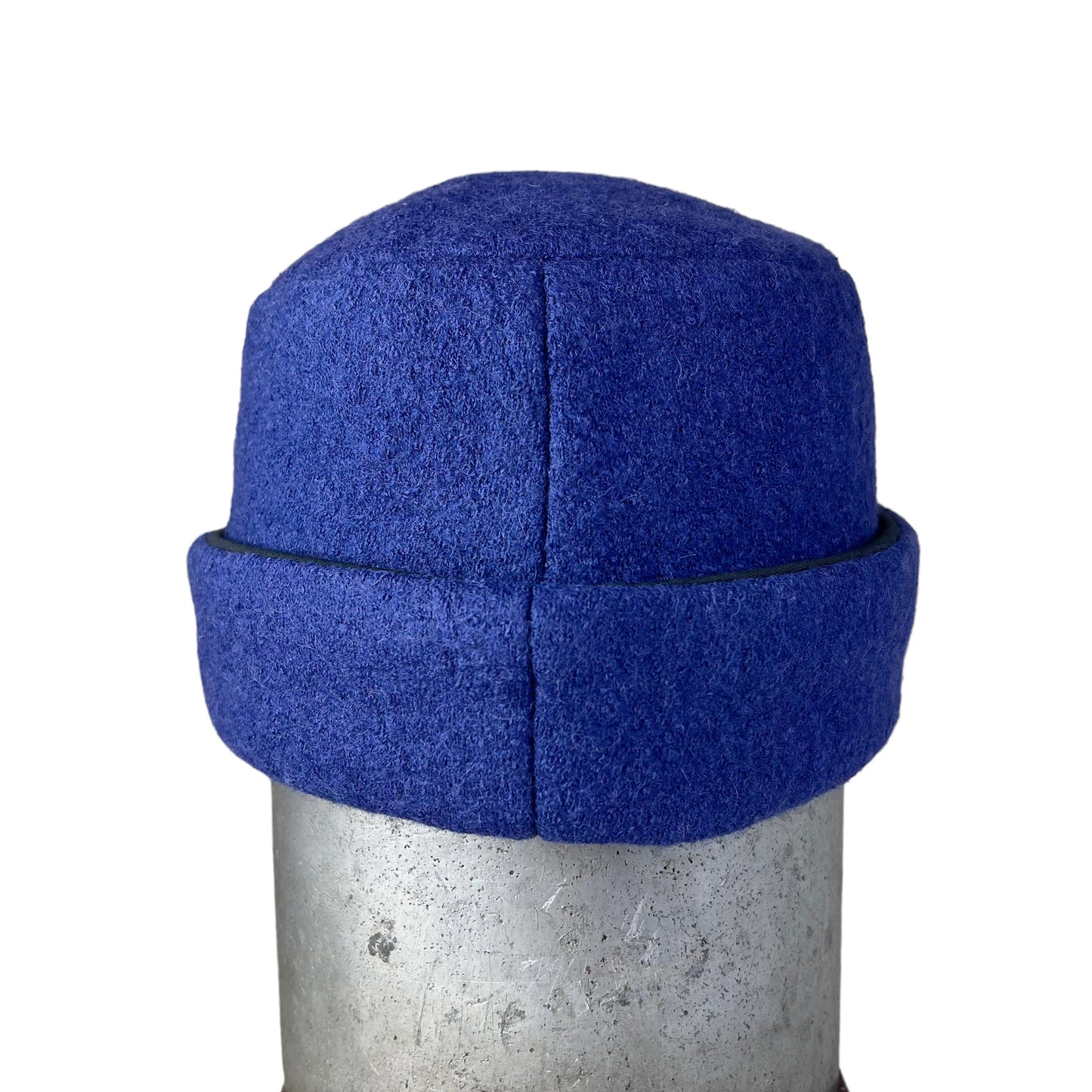 Hedy Wool Pillbox Hat X Small Royal Blue