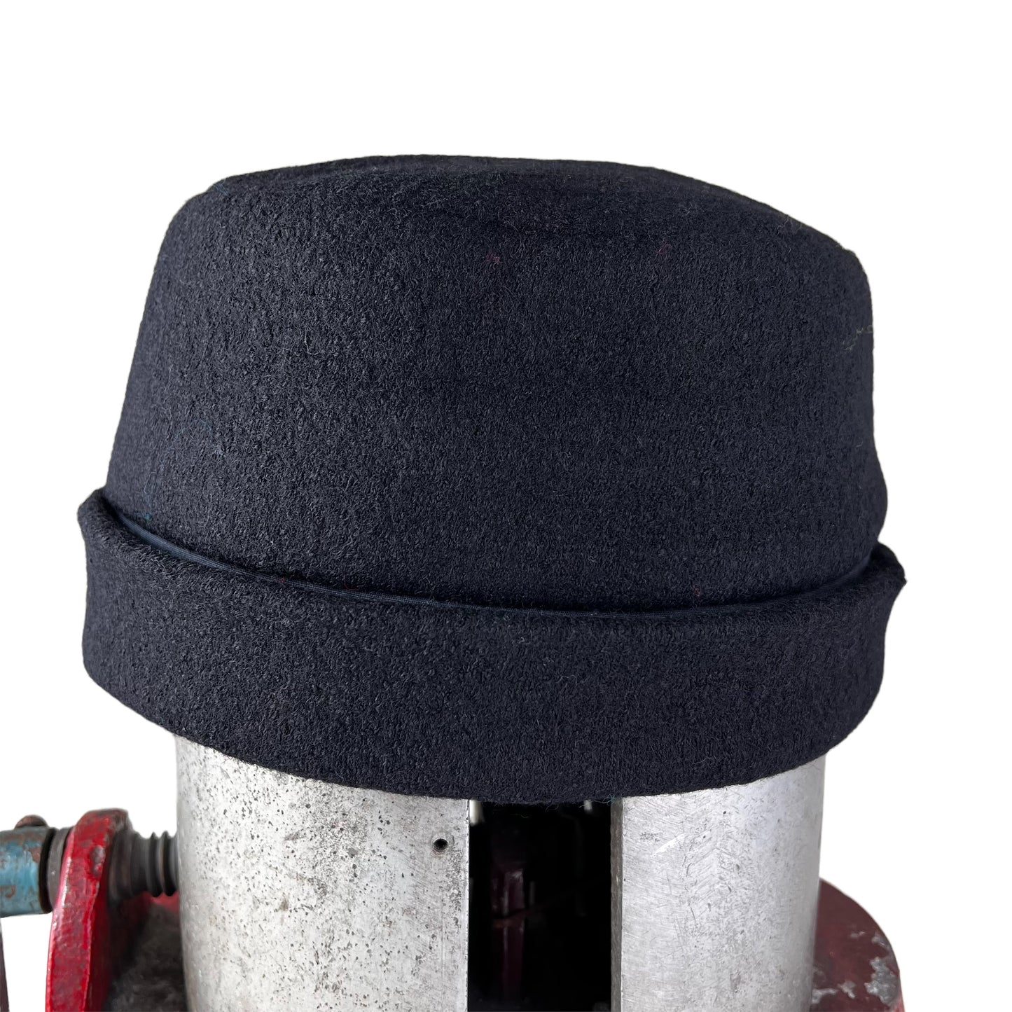 Hedy Wool Pillbox Hat X Large Black
