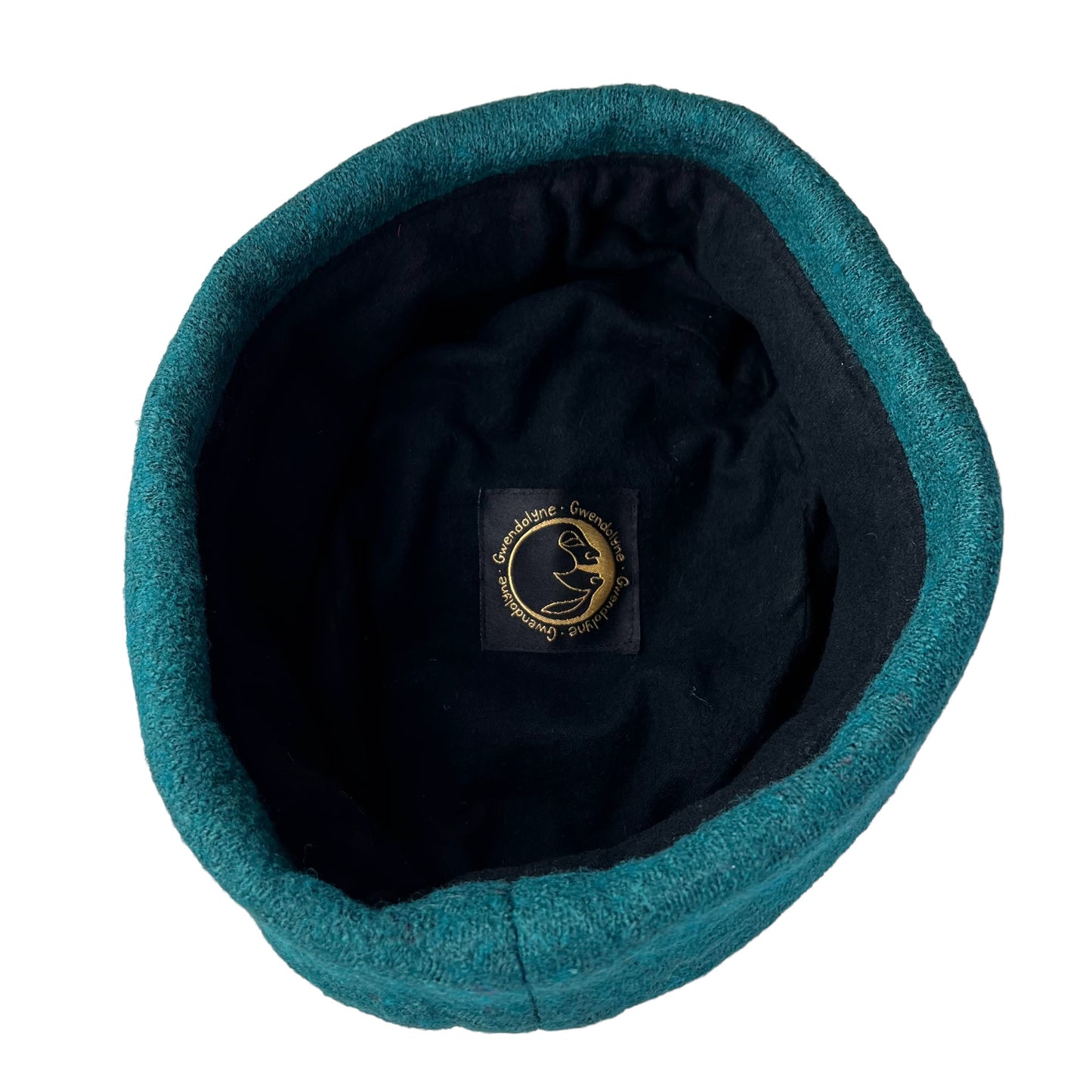 Hedy Wool Pillbox Hat Large Emerald Green