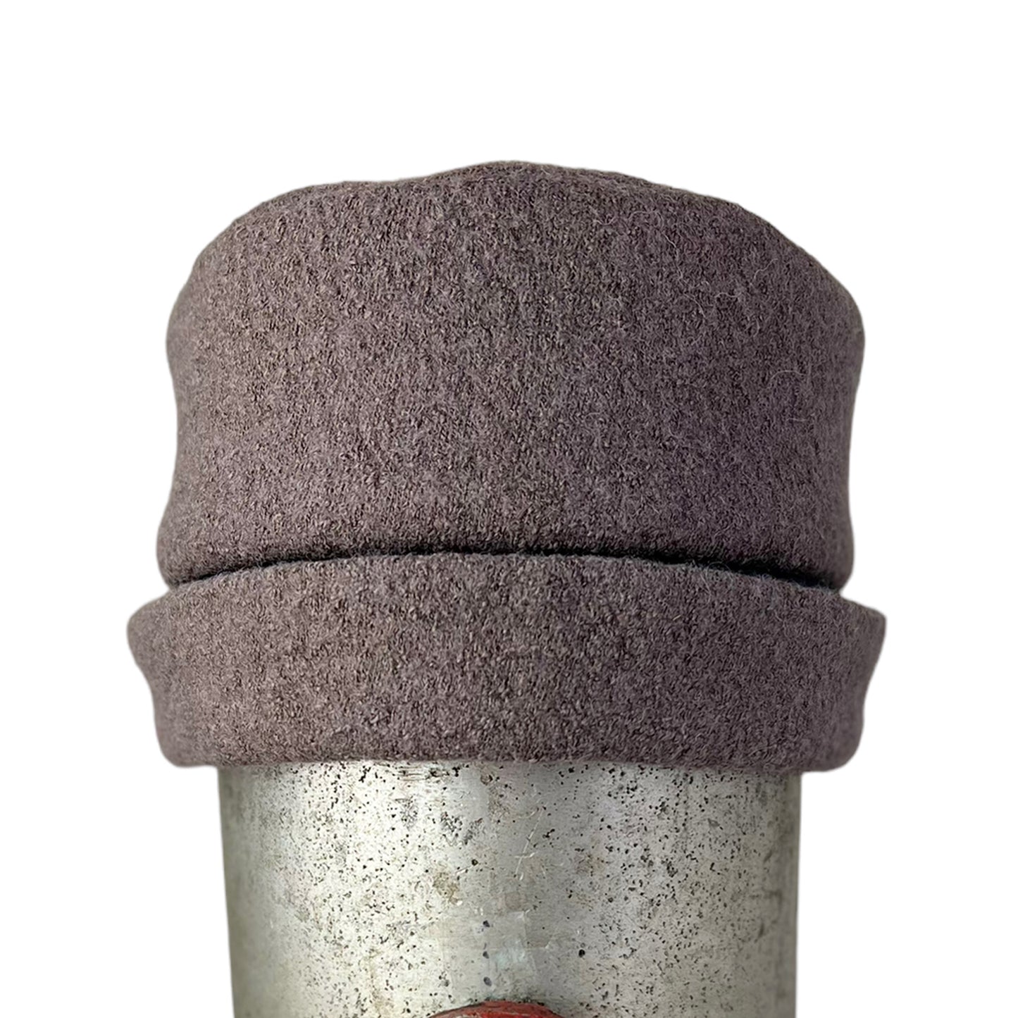 Hedy Wool Pillbox Hat Large Taupe