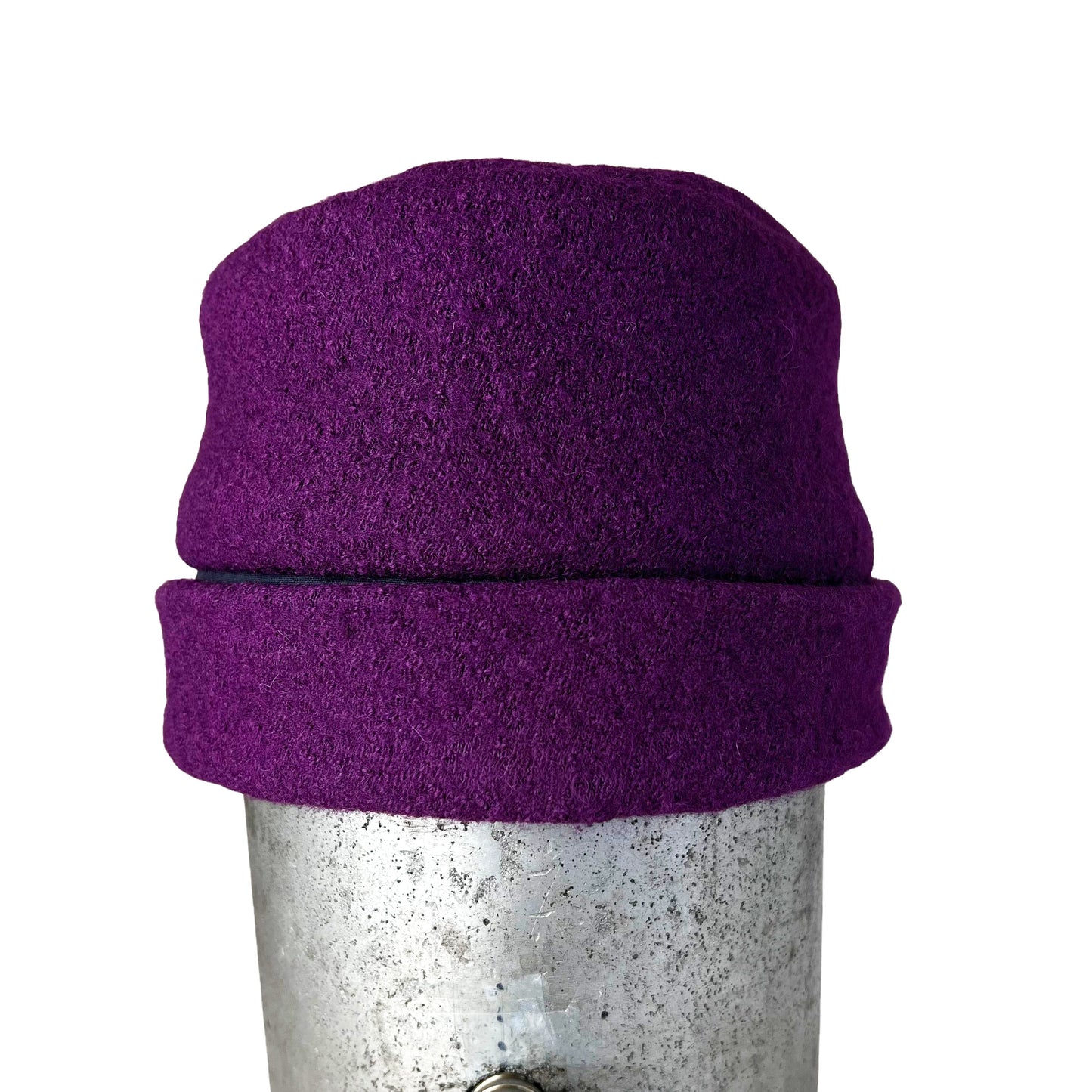Hedy Wool Pillbox Hat Small Purple Plum
