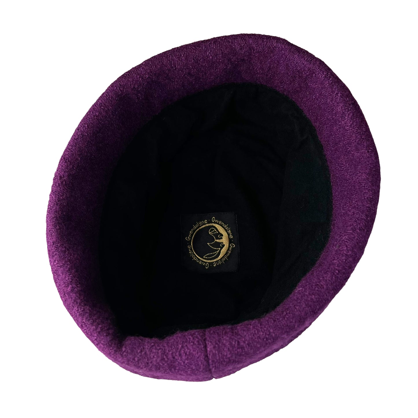 Hedy Wool Pillbox Hat Small Purple Plum
