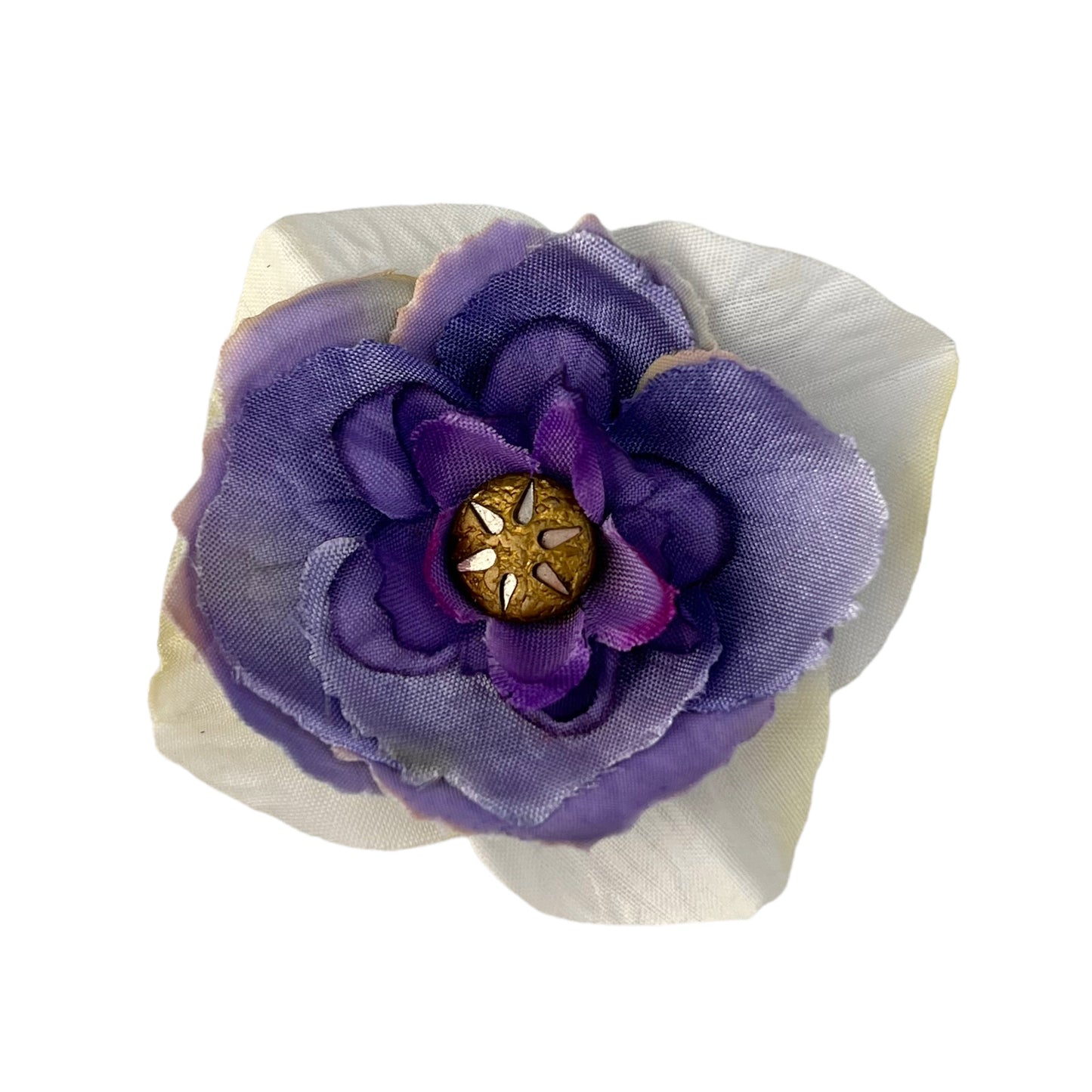 Small Flower Hat Clip Light Purple