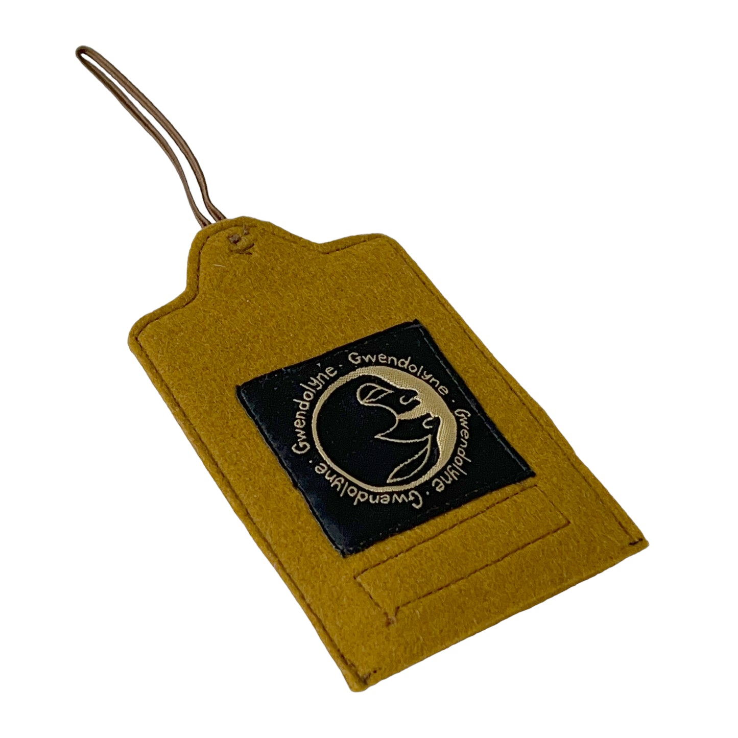 Gold Felt Ornamental Hanging Frame - Antique Horse Button