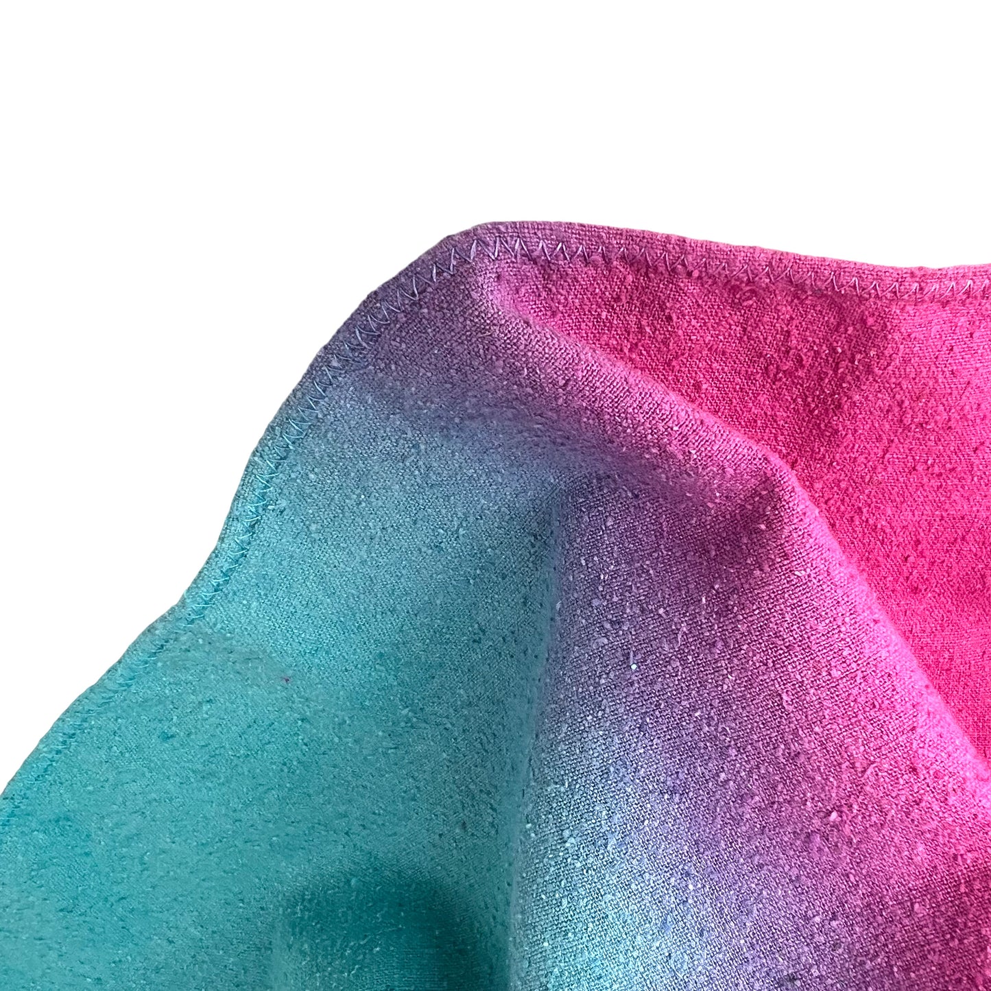 Silk Shawl Wrap Scarf Hand Dyed Pink Blue Turquoise