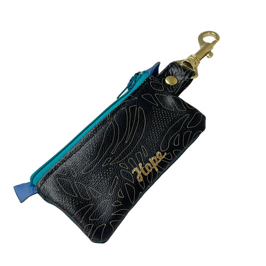 Hope Teal Green - Positive Change Hook Zipper Purse Edition #04/22