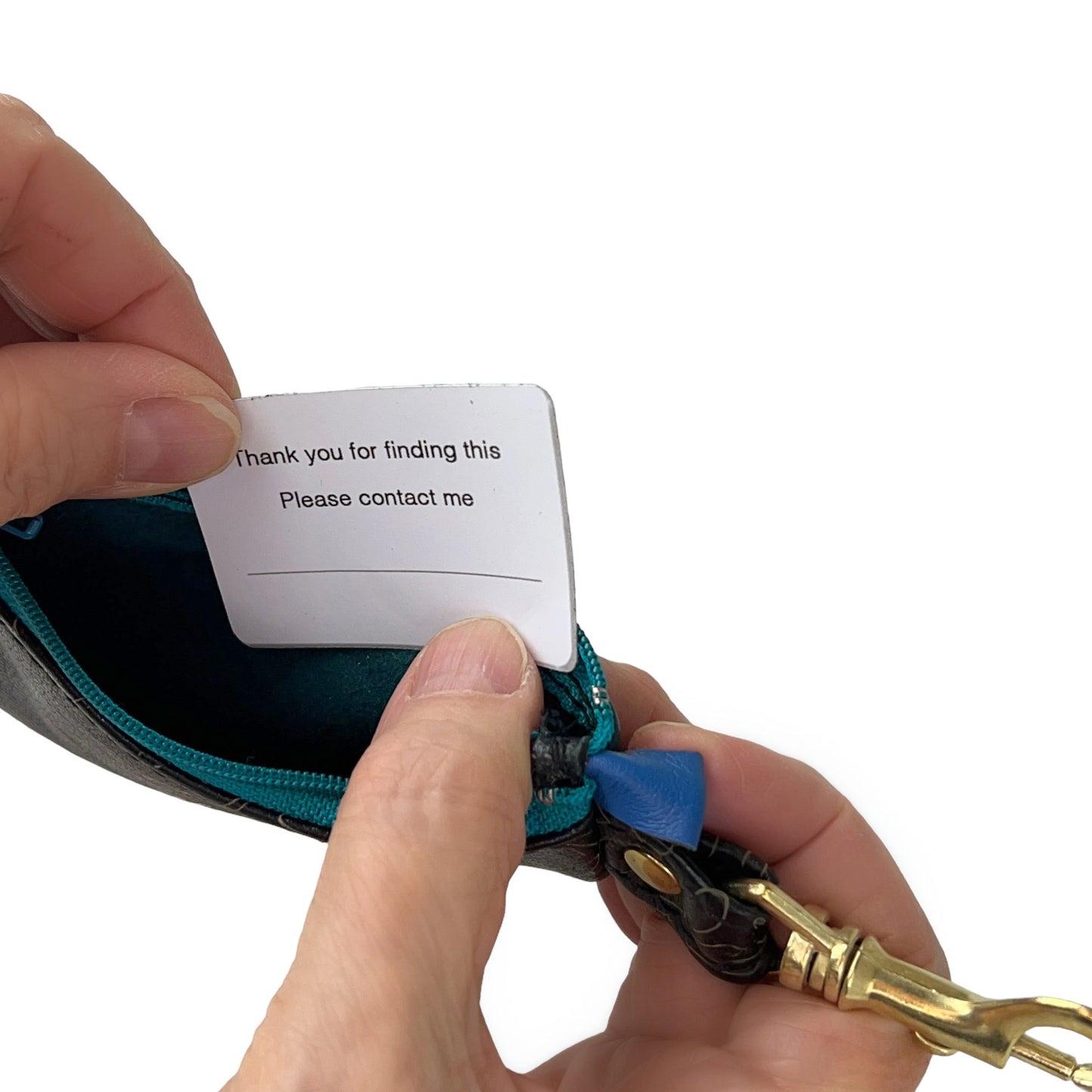 Hope Teal Green - Positive Change Hook Zipper Purse Edition #04/22