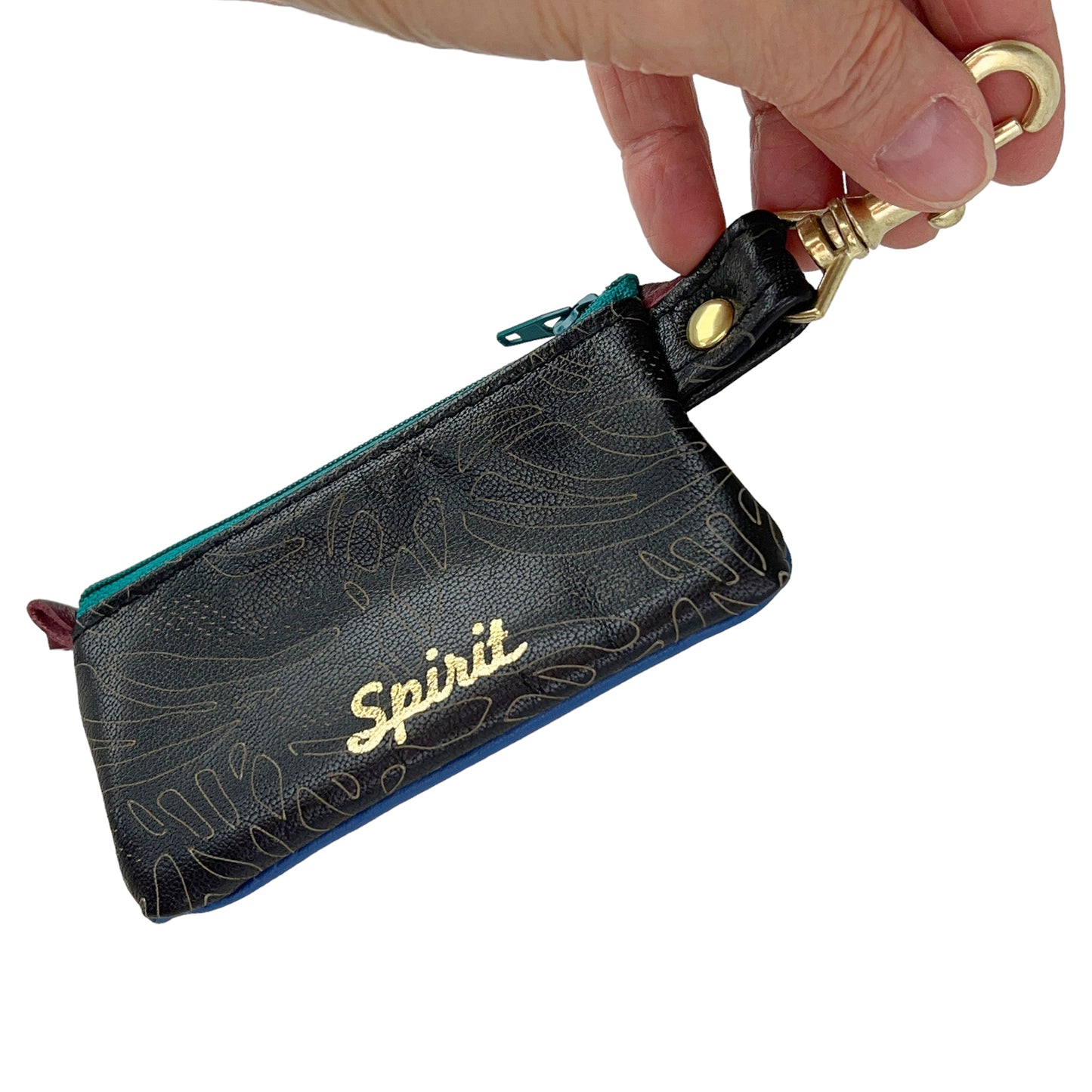 Spirit Blue- Positive Change Hook Zipper Purse  Edition #03/22