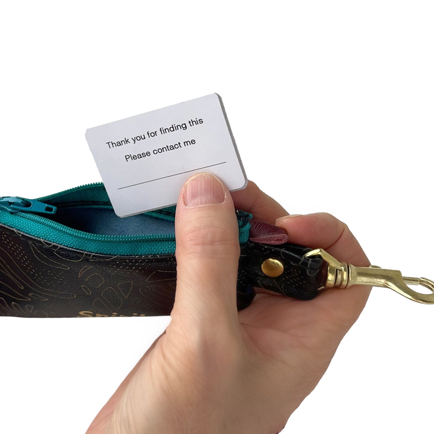 Spirit Blue- Positive Change Hook Zipper Purse  Edition #03/22