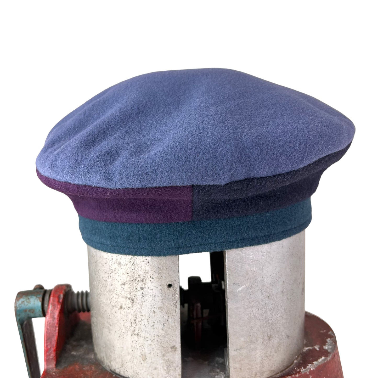 Wool Beret Medium Large Blue Colors