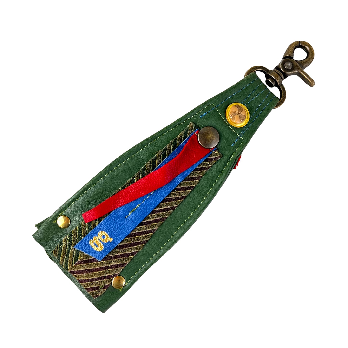 Zephr Talisman Leather Spring Hook Pocket Attachable ZE01 Green