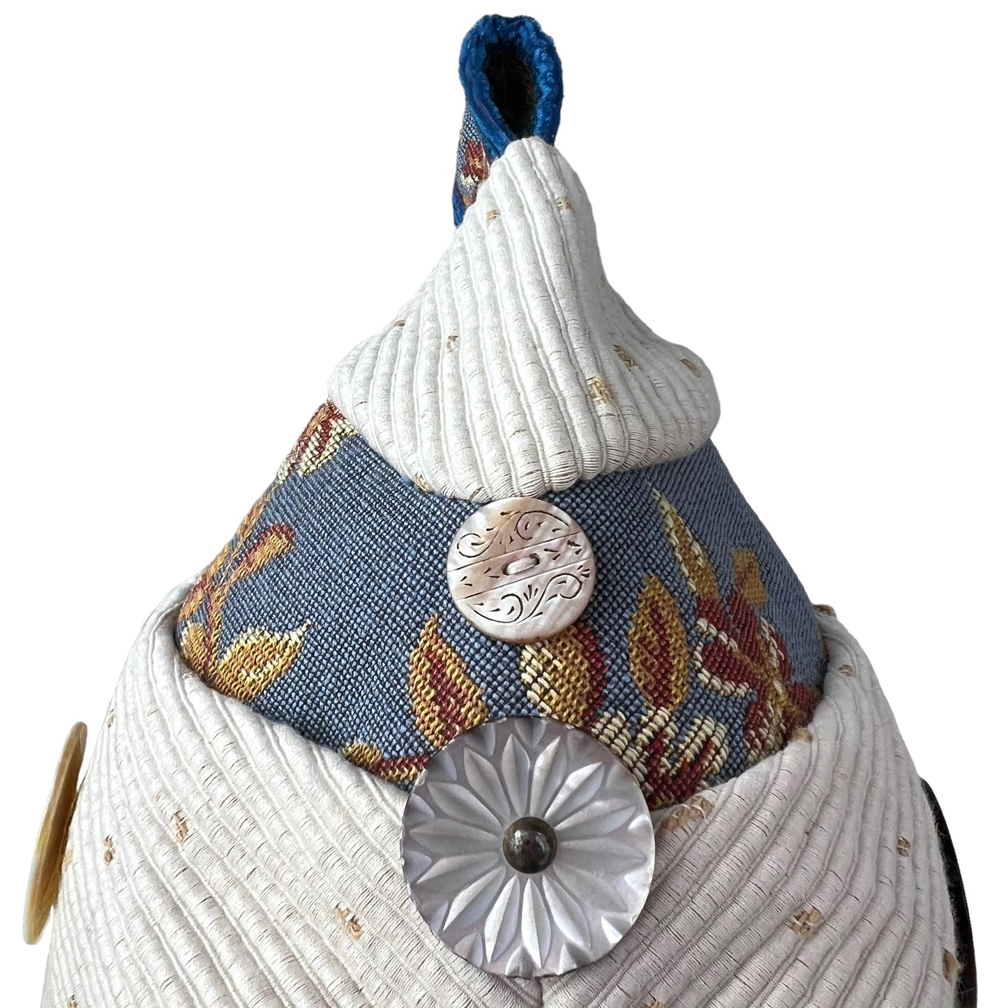 Tapestry Tea Cozy Magnet Closure White