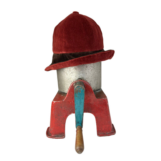 Cotton Velvet Rim Hat X Small Rust Brown
