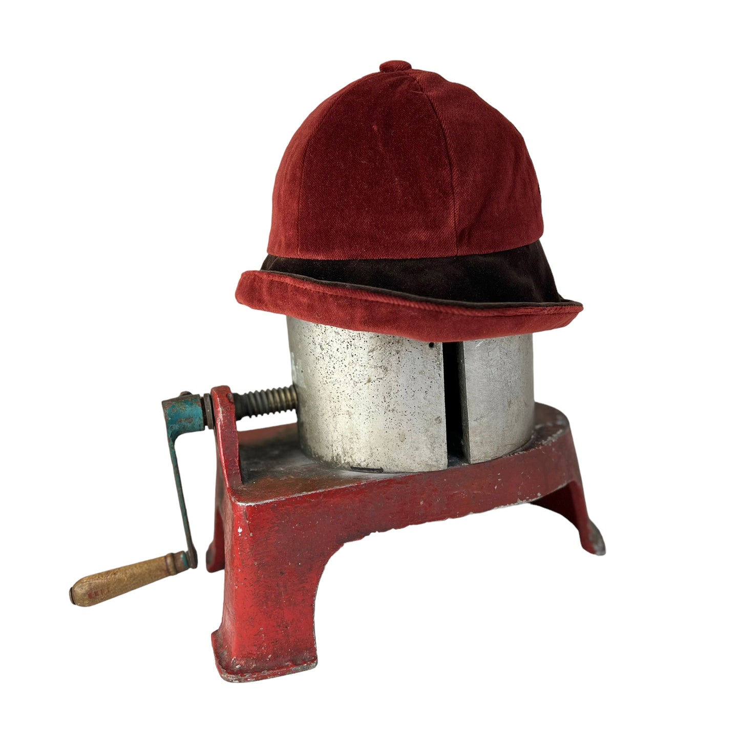 Cotton Velvet Rim Hat X Small Rust Brown