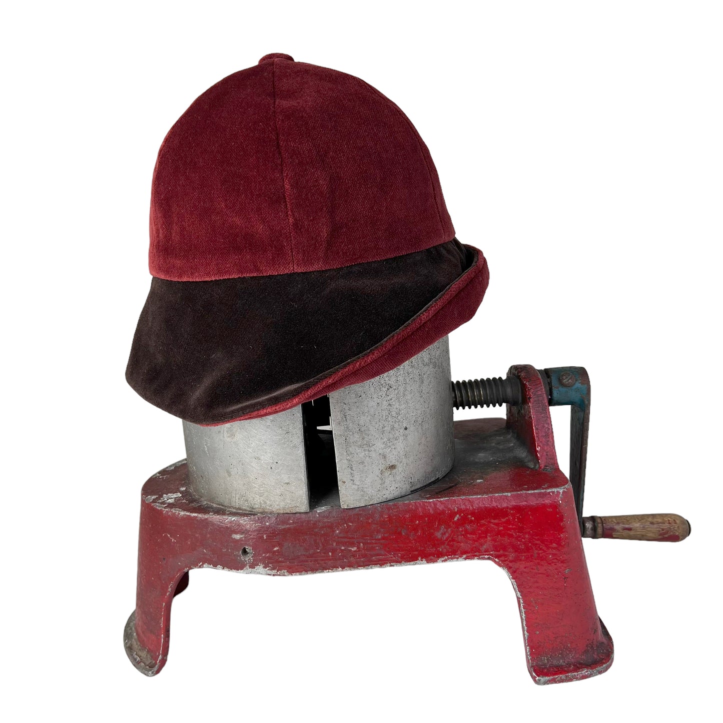 Cotton Velvet Rim Hat X Small Rust Brown