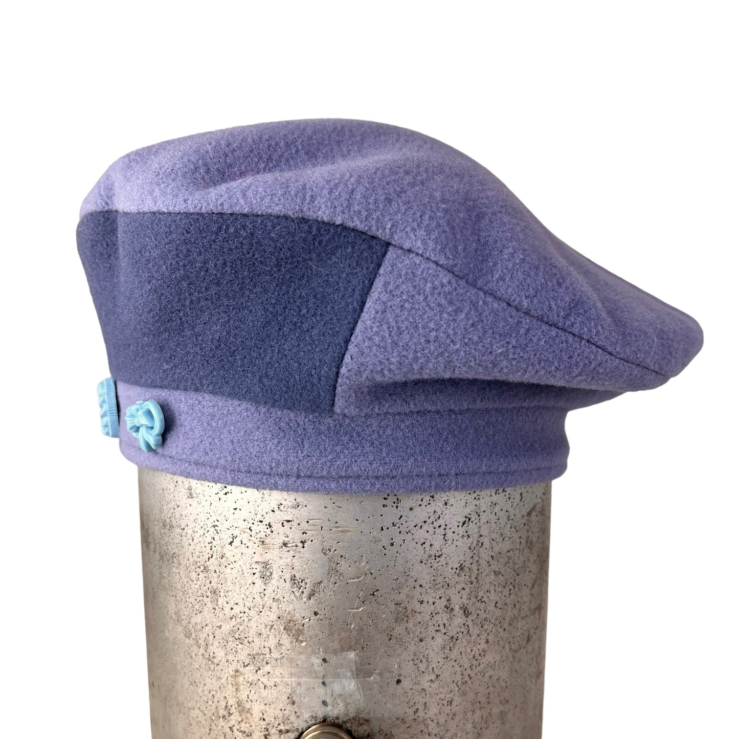 Wool Beret W4M3 Lilac Smoky Blue