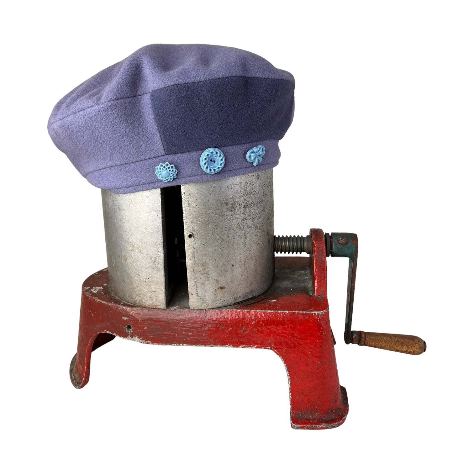 Wool Beret W4M3 Lilac Smoky Blue