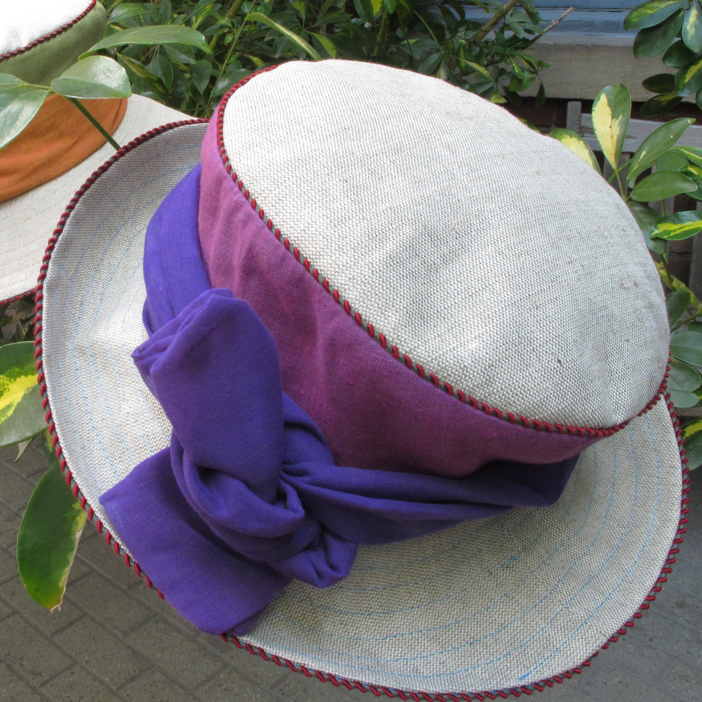 Zinnia Linen Rim Hats – Gwendolyne Hats