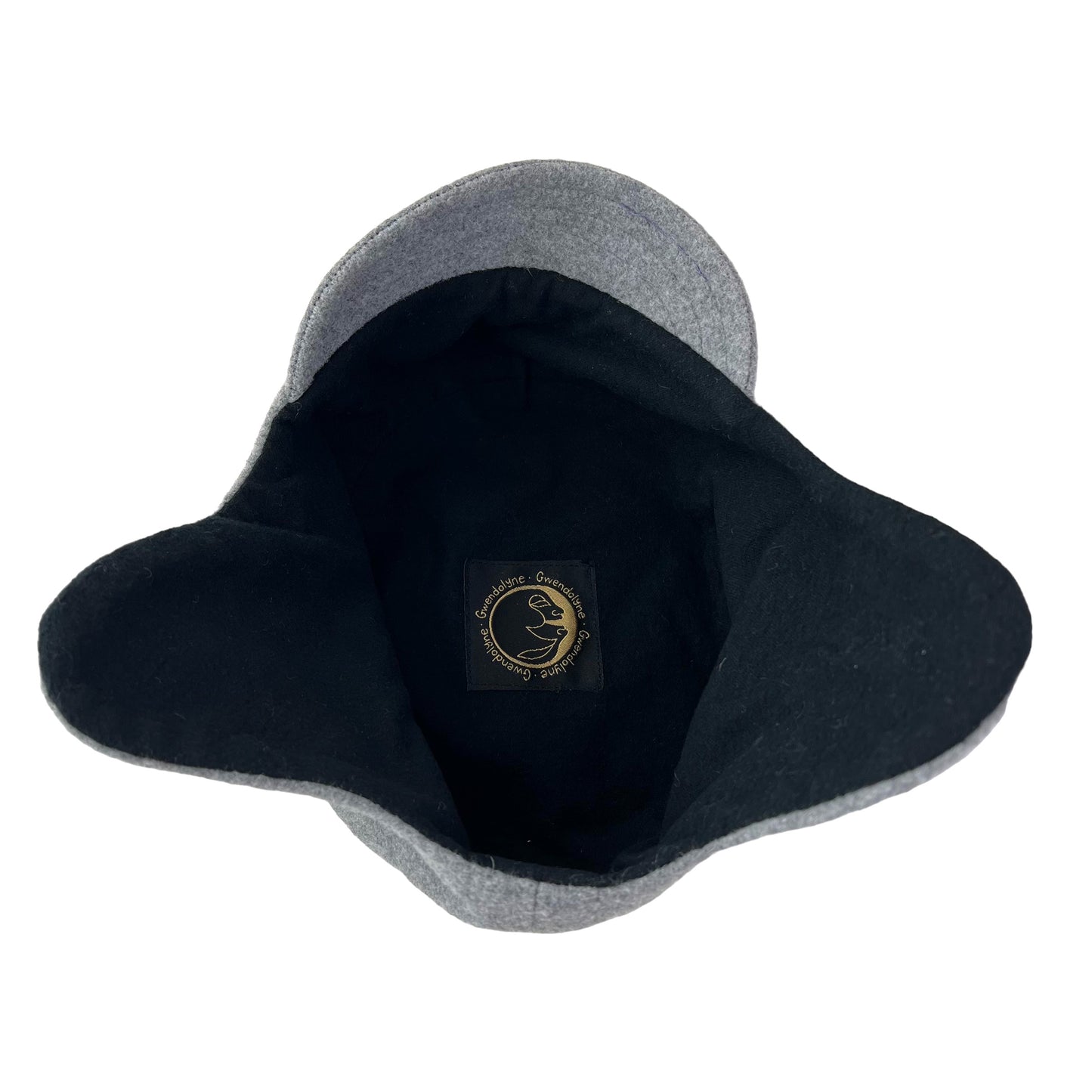 Amelia Wool Ear Flap Womens Helmet Hat Medium Grey