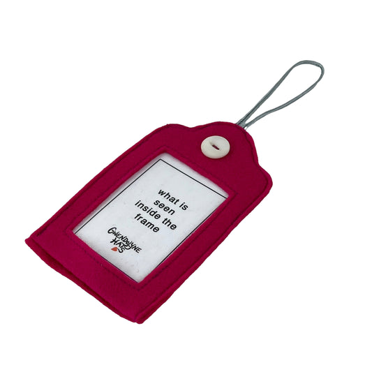 Red Felt Ornamental Hanging Frame