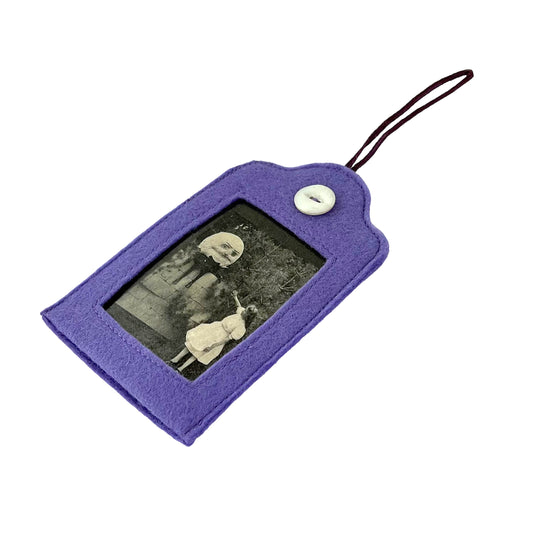 Lilac Felt Ornamental Hanging Frame - Humpty Dumpty