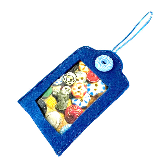 Christmas Ornamental Blue Hanging Felt Frame